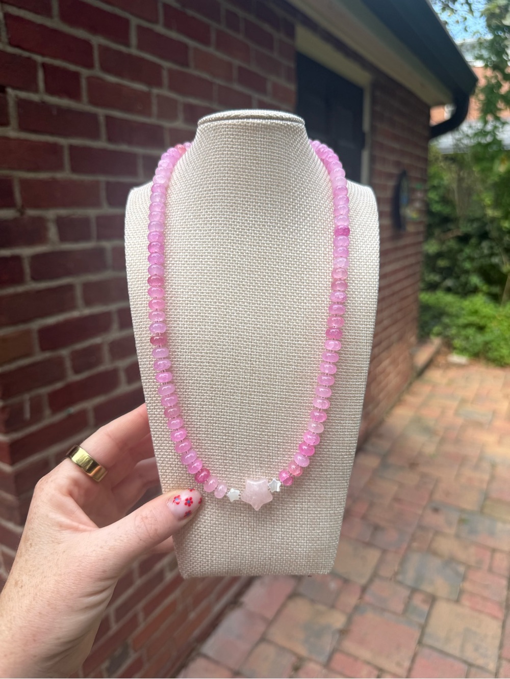 Handmade beaded necklace